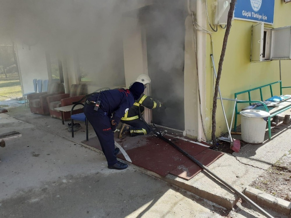 Atış poligonunda yangın 