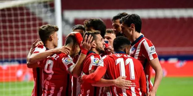 Atletico Madrid ertelenen maçta affetmedi