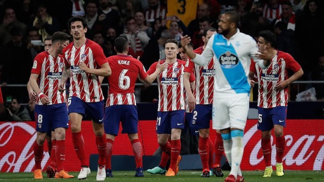 Atletico Madrid puan farkını 9'a indirdi