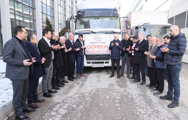 ATO’nun deprem için yardım tırları yola çıktı…