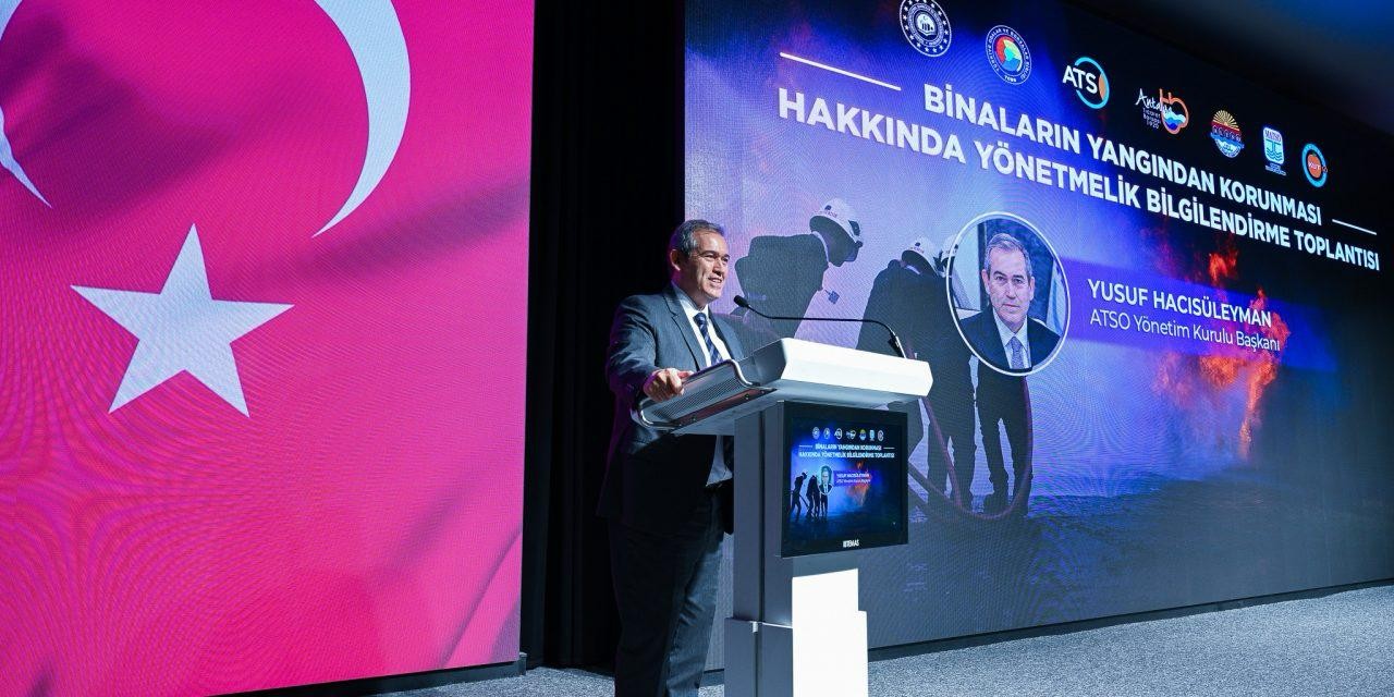 ATSO Başkanı Hacısüleyman: Saha ile masa arasındaki farkları en aza indirmeliyiz