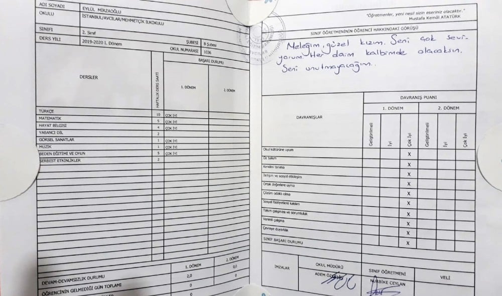 Avcılar’da okulda servisin çarpmasıyla ölen minik Eylül’ülün babası: 