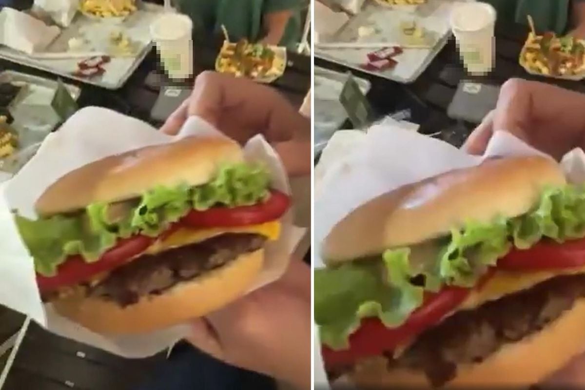 AVM’de skandal görüntü! Boykot edilen markanın hamburgerinden sümüklü böcek çıktı