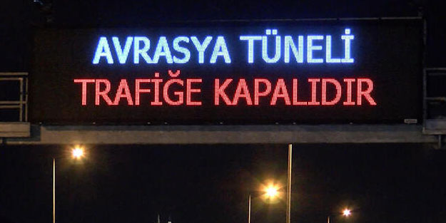 Avrasya Tüneli'nde bakım çalışması