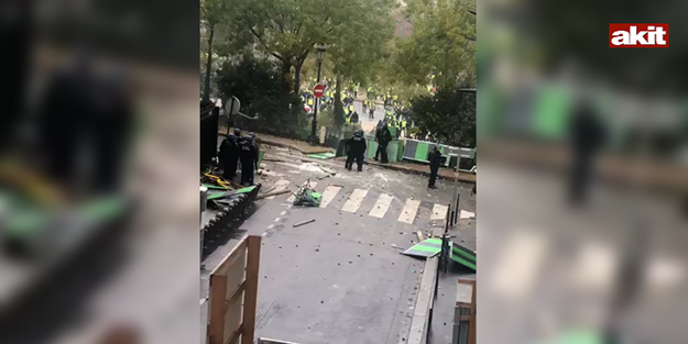 Paris sokakları savaş alanına döndü