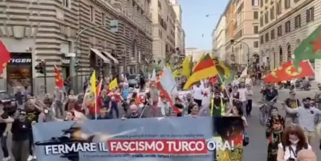 Avrupa, başkentlerinde PKK paçavraları