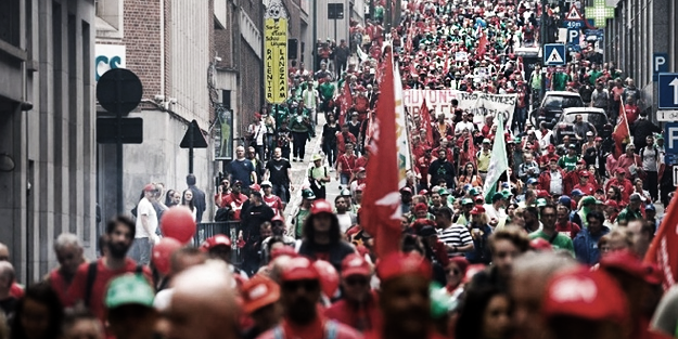 Avrupa Birliği patladı: Ekonomik kriz yaşayan Belçika'da işçiler grevde!