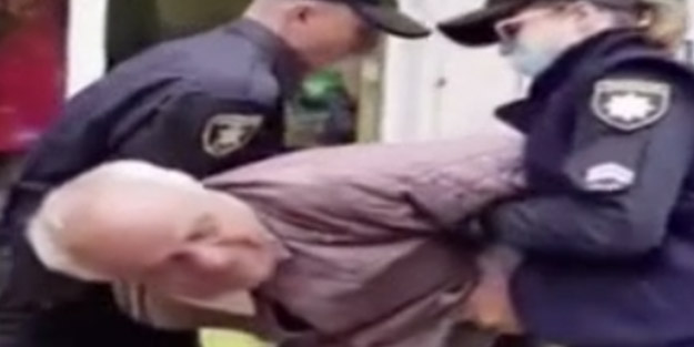 Avrupa ülkesinde tepki çeken görüntüler! Maske takmayan adama polis şiddeti