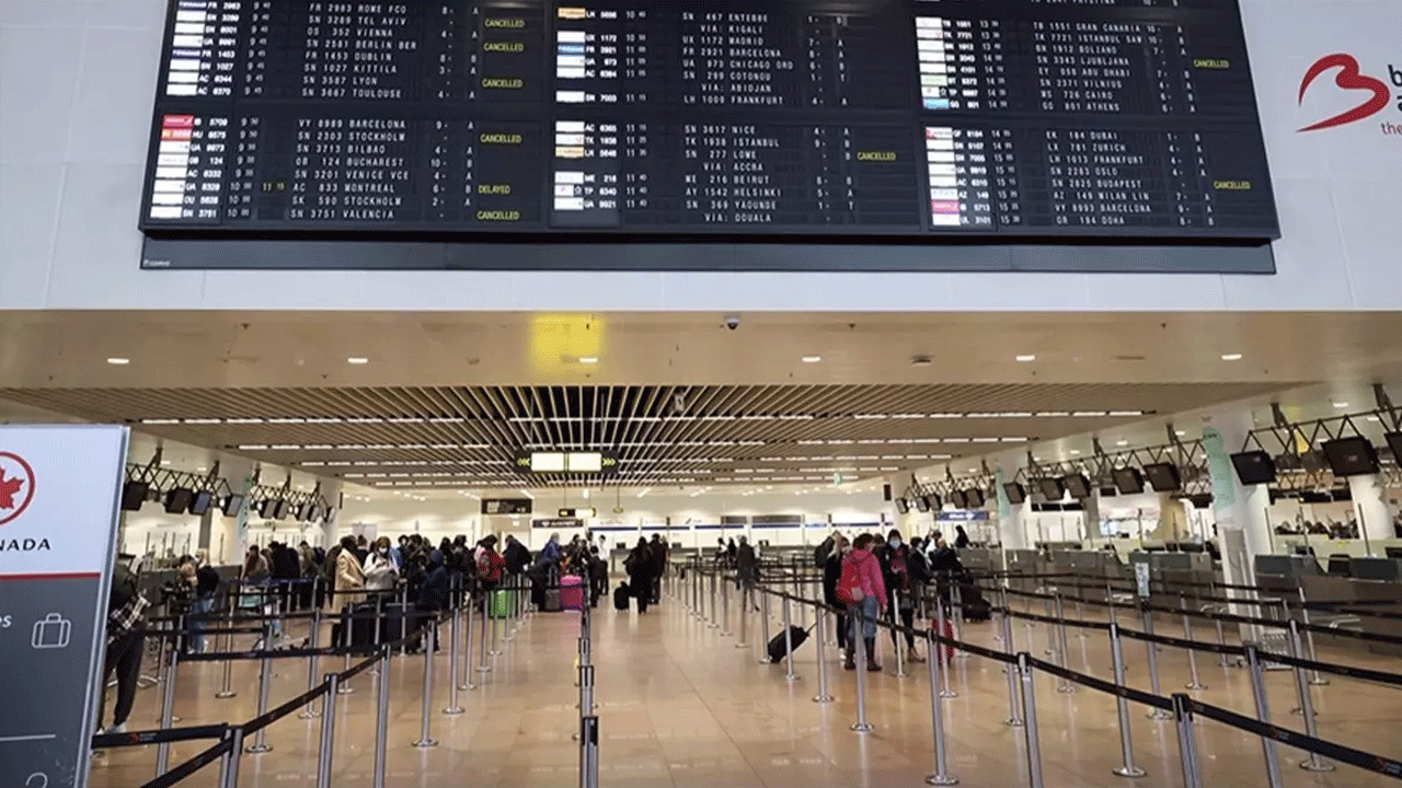 Avrupa'daki havalimanlarına saldırı! Uçuşlar iptal edildi