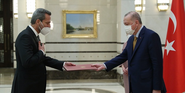Avrupalı büyükelçi, Erdoğan'a güven mektubu sundu