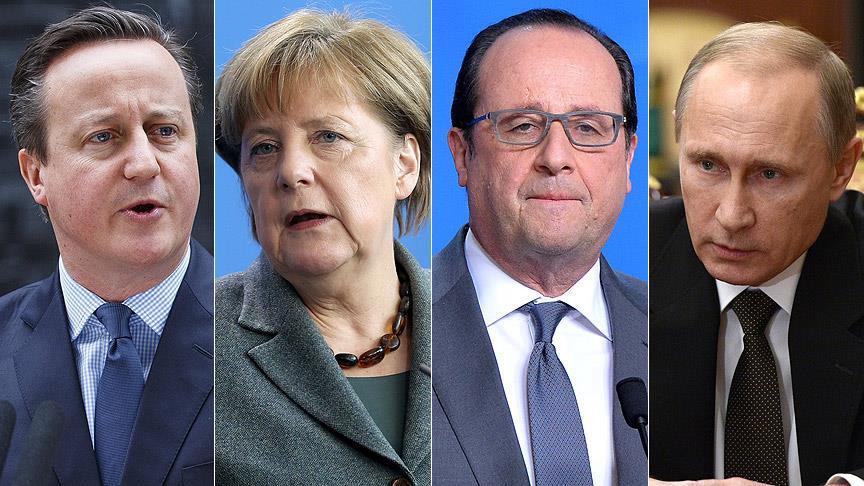 Avrupalı liderler Putin'le telekonferans görüşmesi yaptı