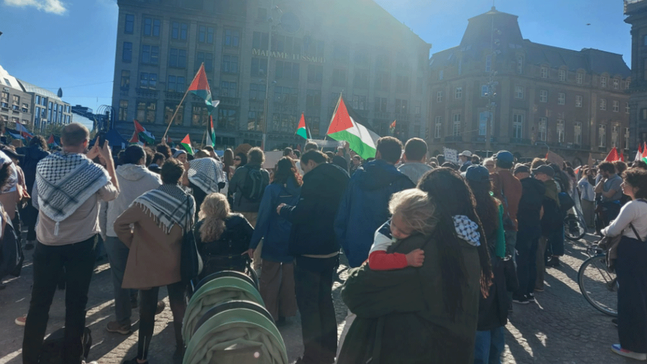 Avrupa'nın göbeğinde İsrail'e şok! Filistin için ayaklandılar