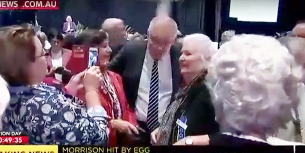 Avustralya Başbakanı Morrison'a yumurtalı tepki