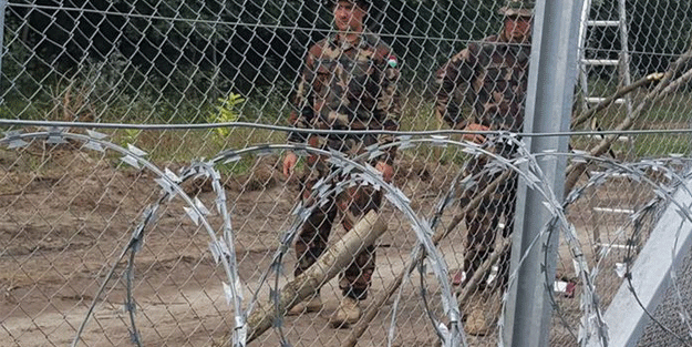 İki Avrupa ülkesinin sınırına tel örgü çekiliyor