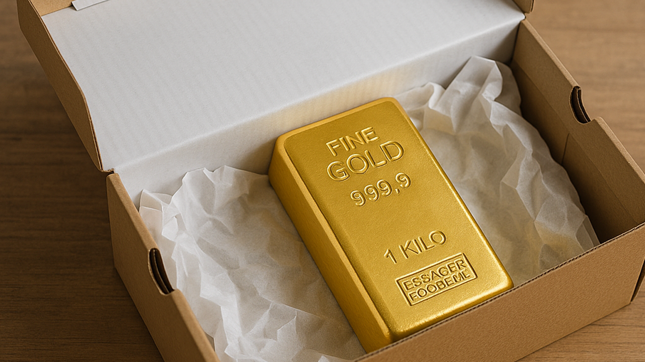 Ayakkabı sipariş etti gelen paketten 1 kilo külçe altın çıktı!