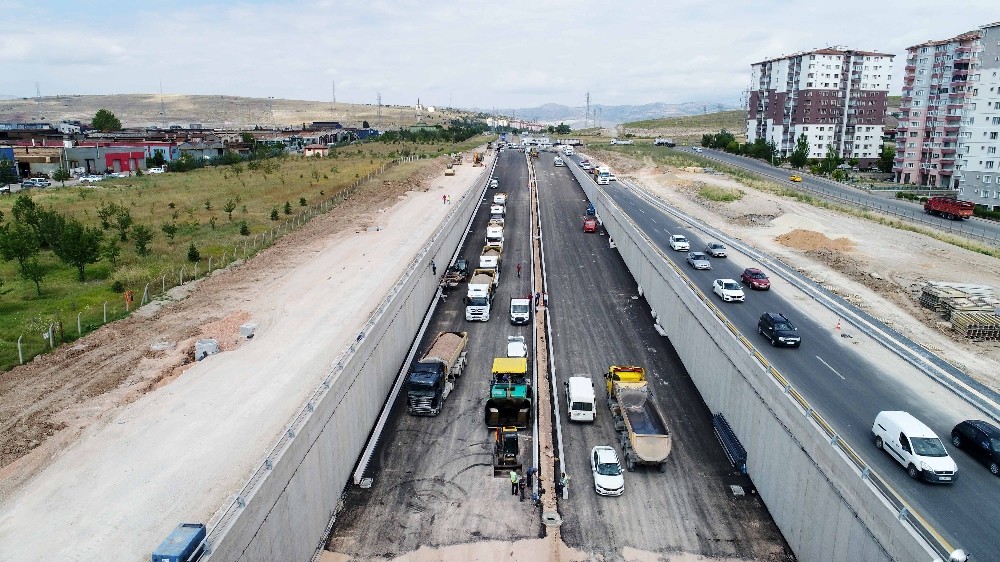 Ayaş Yolu-Sincan OSB alt geçidinin açılışına sayılı günler kaldı 