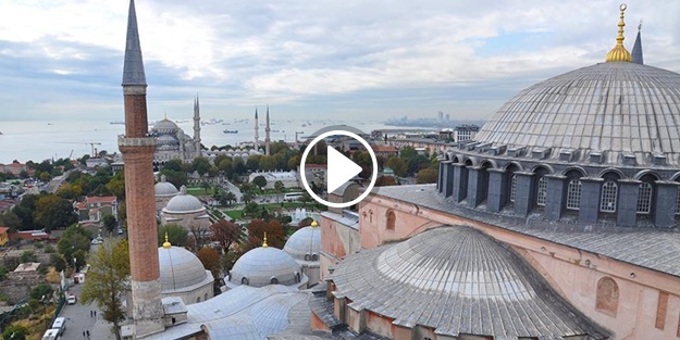 Ayasofya'nın 4 minaresinden 5 vakit ezan sesi yükseliyor!