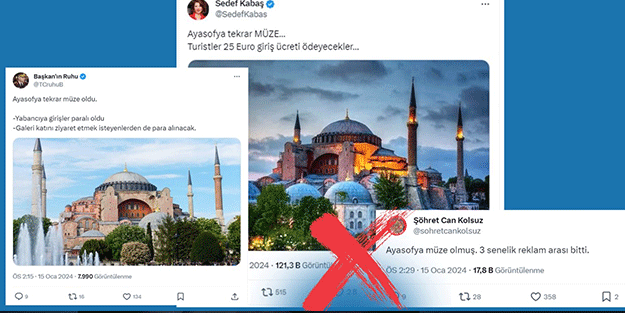 Ayasofya tekrar müze mi oldu? İletişim Başkanlığı'ndan açıklama geldi