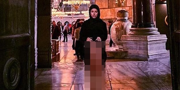 Ayasofya'da çıplak poz vermişti! O manken için flaş karar