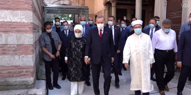 Ayasofya'da kaç kişi vardı? Erdoğan açıkladı