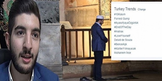 Ayasofya’da namaz kıldı, sosyal medyayı salladı!