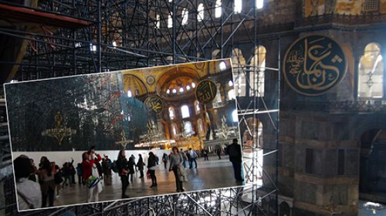 Ayasofya’da iskele geri döndü