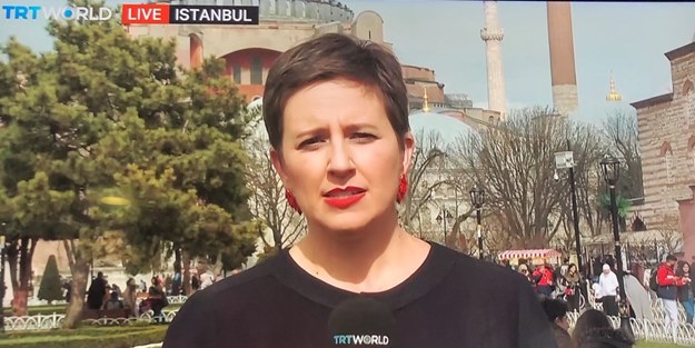 Ayasofya'ya göz diken Haçlı teröristlere TRT World'den canlı yayın ile cevap!