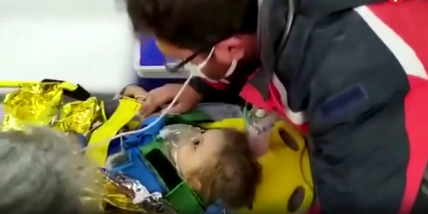 Ayda bebeğin ambulanstan ilk görüntüsü paylaşıldı!
