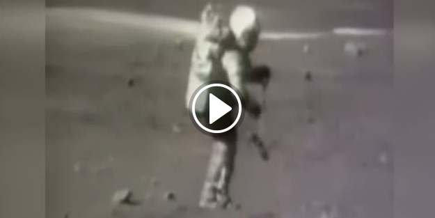 Ay'da ilk yere düşen adam!