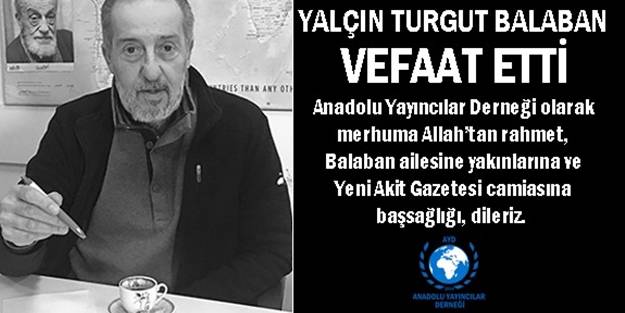 AYD’den Balaban ailesine Taziye ve Başsağlığı