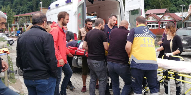 Ayder Yaylası'nda salıncak kazası!