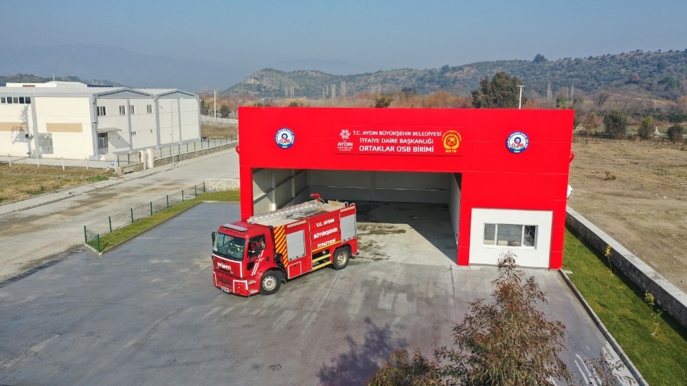 Aydın Büyükşehirden Ortaklar OSB’ye yeni itfaiye binası 
