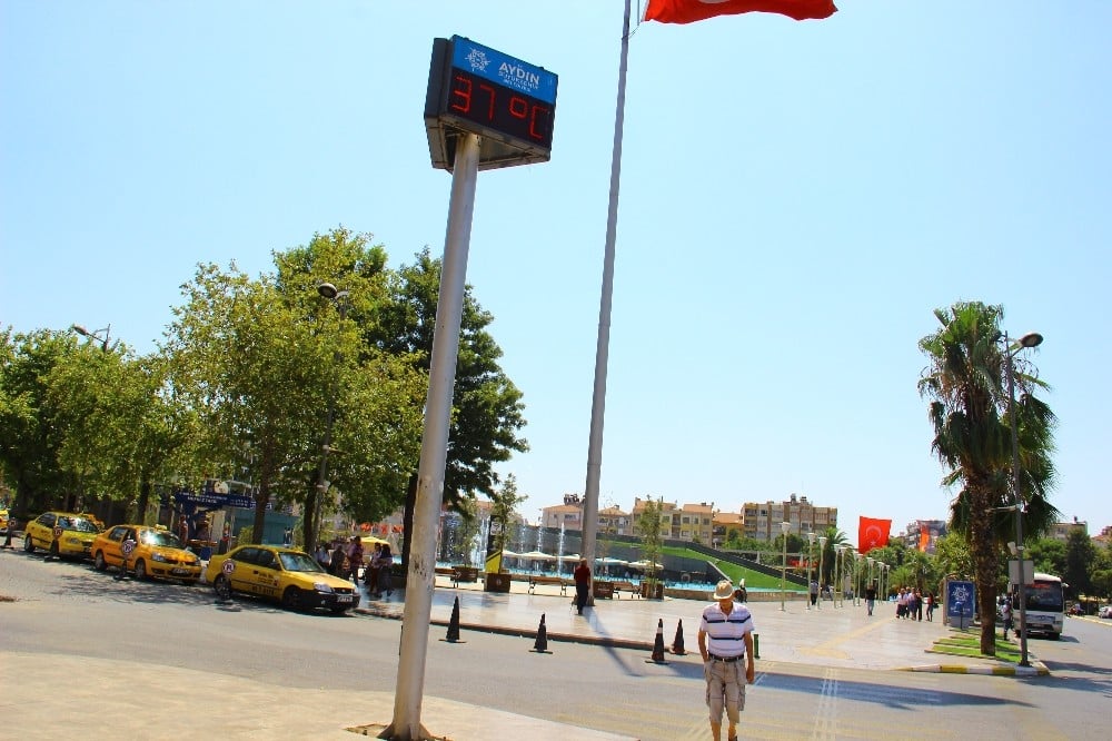 Aydın güne 37 derece ile başladı 