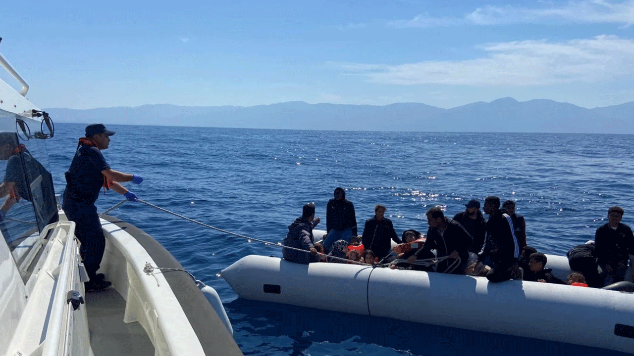 Aydın'da 210 göçmen kurtarıldı!