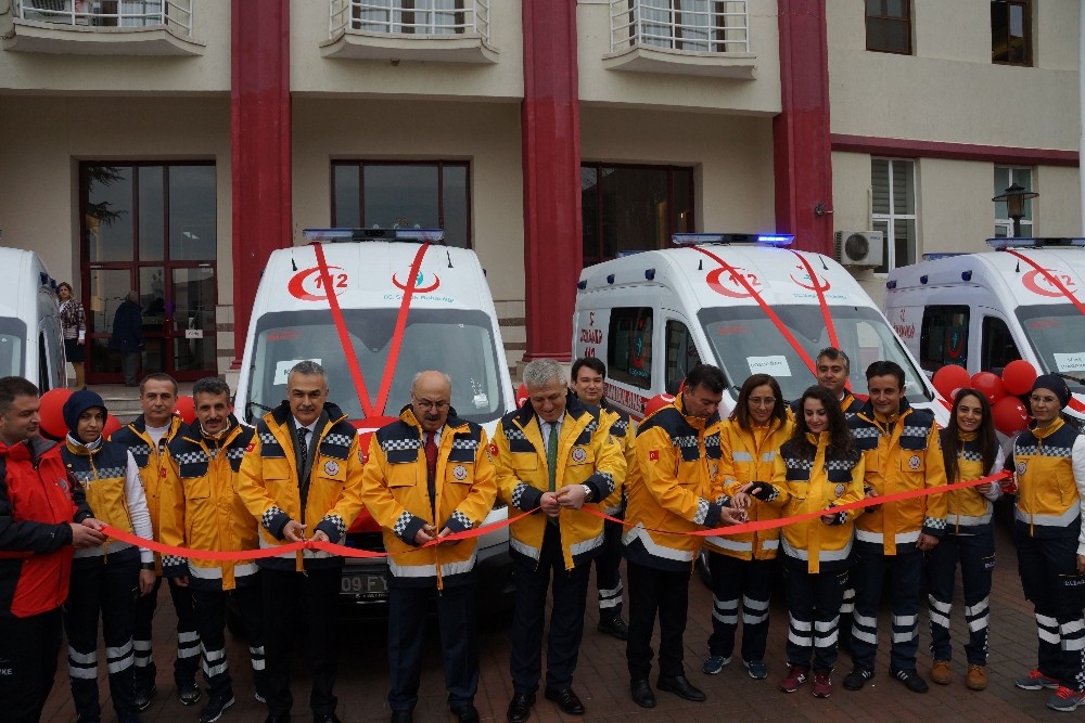 Aydın’da 4 yeni ambulans sağlık hizmetlerine sunuldu 
