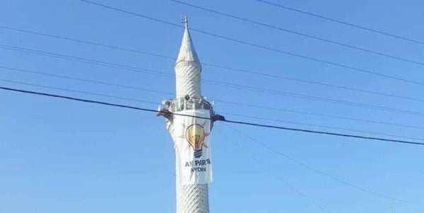 Aydın'da kimliği belirsiz kişilerce 'AK Parti bayrağı' provokasyonu! 