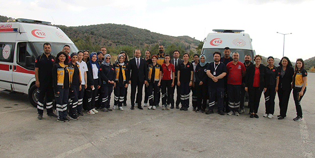 Aydın’da ambulanslar, 1 yılda 129 bin hastaya umut oldu