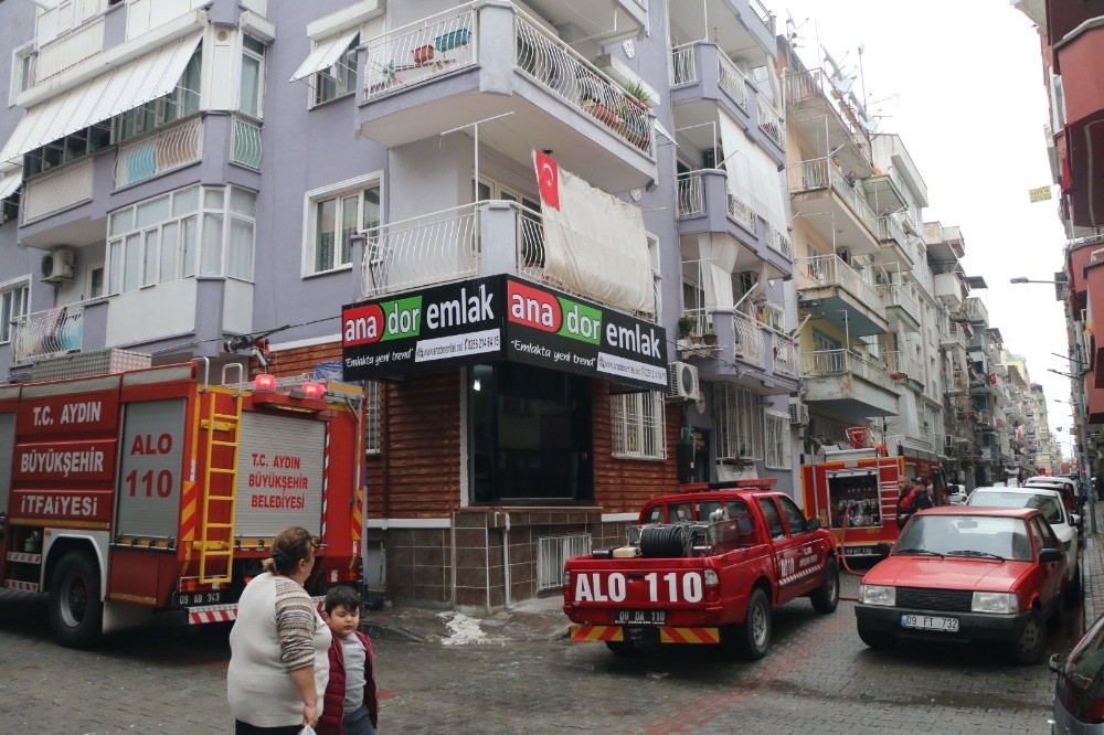 Aydın’da aspiratörden çıkan yangın korkuttu 