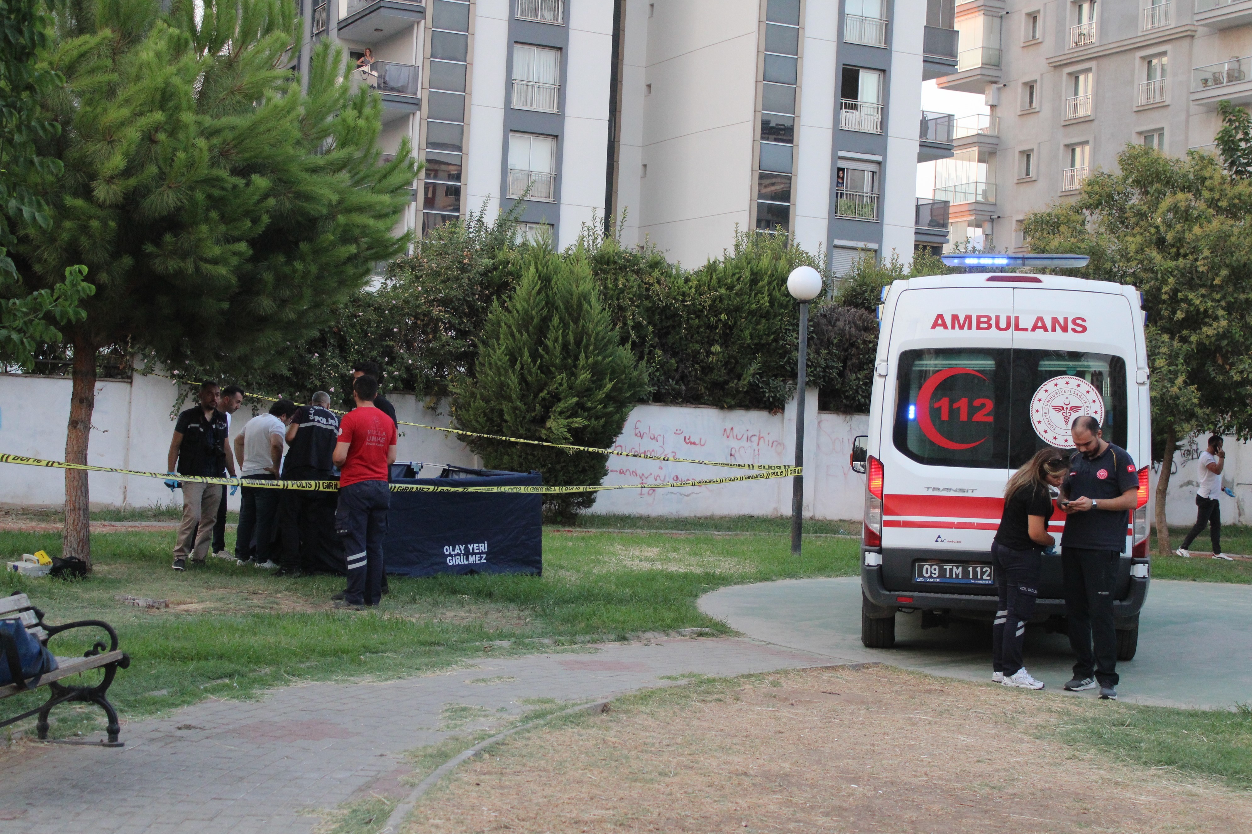 Aydın'da bir kişi parkta ölü bulundu