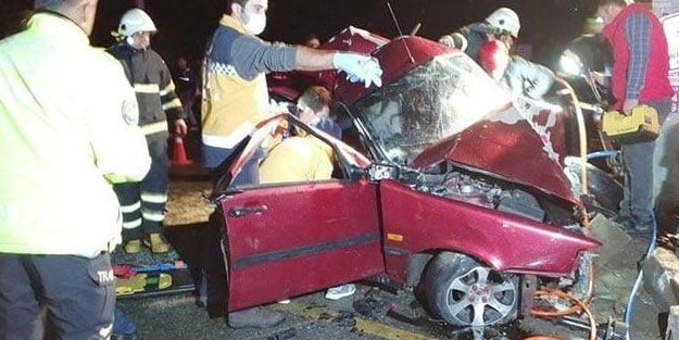 Aydın'da feci kaza: 1 ölü, 2 yaralı