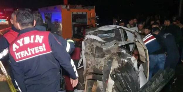 Aydın’da feci kaza: 2 ölü 3 ağır yaralı