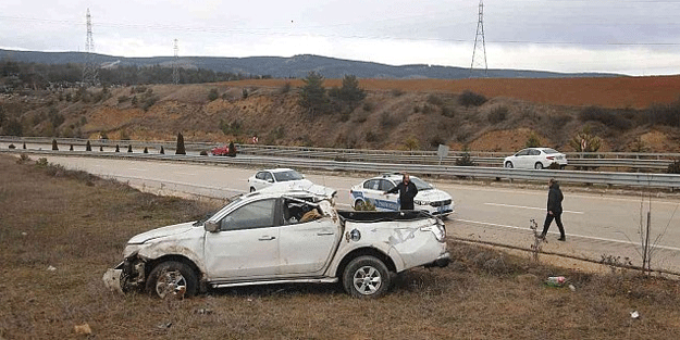 Aydın'da pikap takla attı, 1 kişi öldü, 3 kişi yaralandı