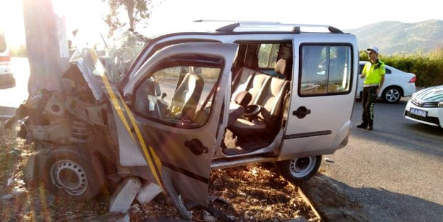 Aydın'da trafik kazası: 1 ölü, 1 yaralı
