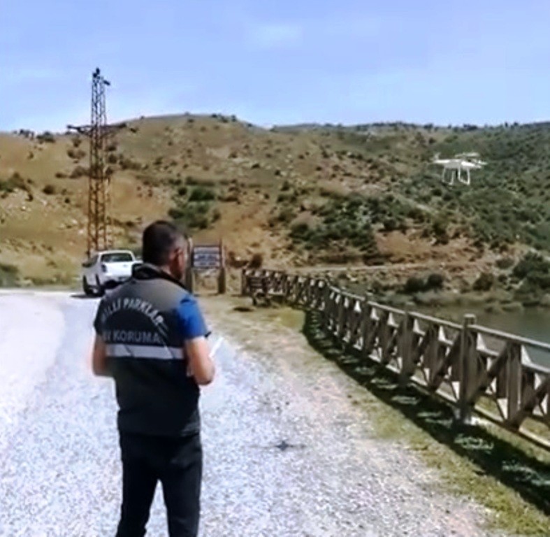 Aydın’da yaban hayatı drone ile korunuyor 