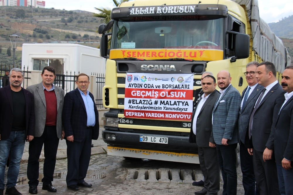Aydın’daki oda ve borsalar depremzedeler için el ele verdi 