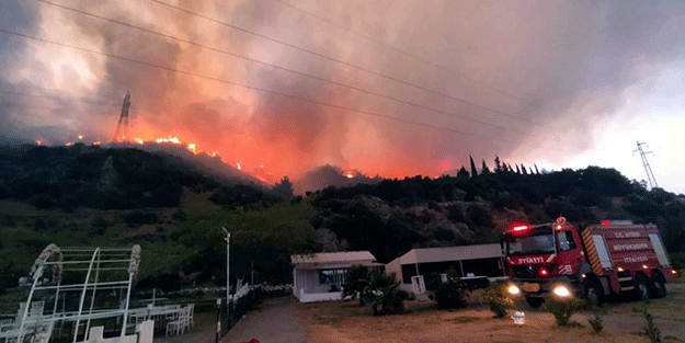 Aydın'daki orman yangınına müdahale sürüyor