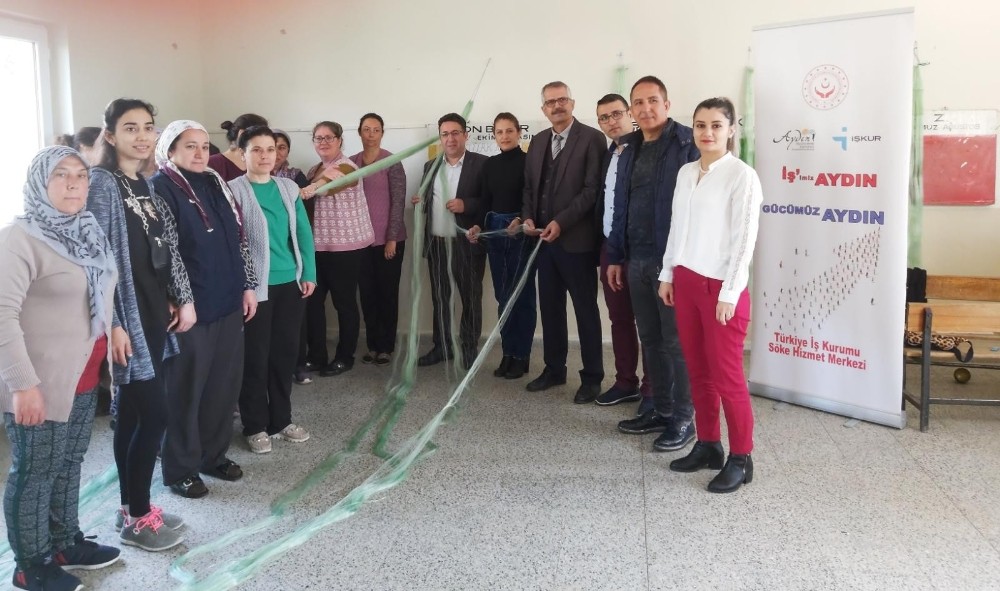 Aydınlı kadınlar balık ağı örmeyi öğrenecek 