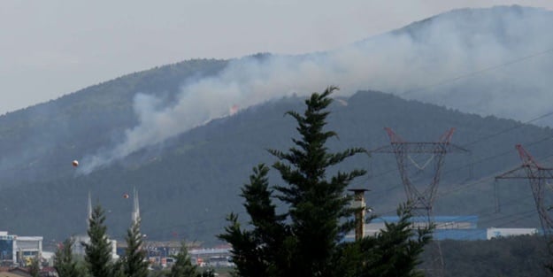 Aydos Ormanları'ndan dumanlar yükseliyor