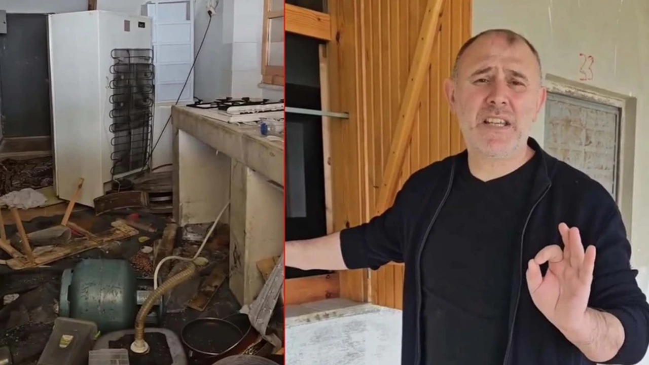 Ayılar, Araklı Belediye Başkanı'nın evini talan etti!