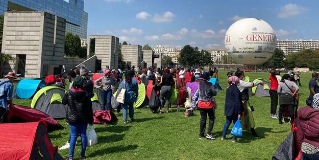 Aylardır sokaktalar! Paris Valiliği önüne çadır kurdular